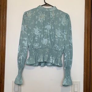 Floral High neck top